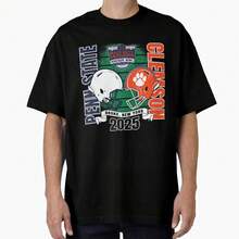 PennState Nittany Lions Vs Clemson Tigers Pinstripe Bowl 25 Oversized T-Shirt - Black - View 1