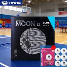 7pcs Galaxy & Moon Design Table Tennis Racket Rubbers | Professional Reverse Pimples Rubber | High Elasticity Speed Type Offensive & Defensive Training Table Tennis Rubber - Multicolor - View 7