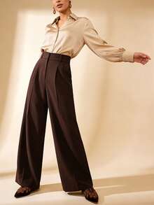 Giày bệt nữ sang trọng, đính đá và ngọc trai toàn thân, màu nâu nhung, mũi nhọn, kiểu dáng chữ U, thoải mái, phù hợp cho cả đi hàng ngày và dự tiệc. - màu nâu - Xem 7