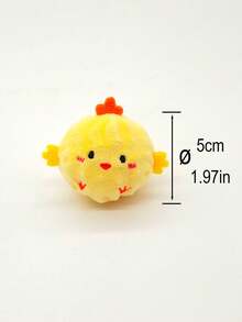 Cartoon Hedgehog Squeaky Chew Doll, Pet Plush Teeth Cleaning Doll, Self-Entertainment Gadget For Dogs And Cats - Yellow - View 15