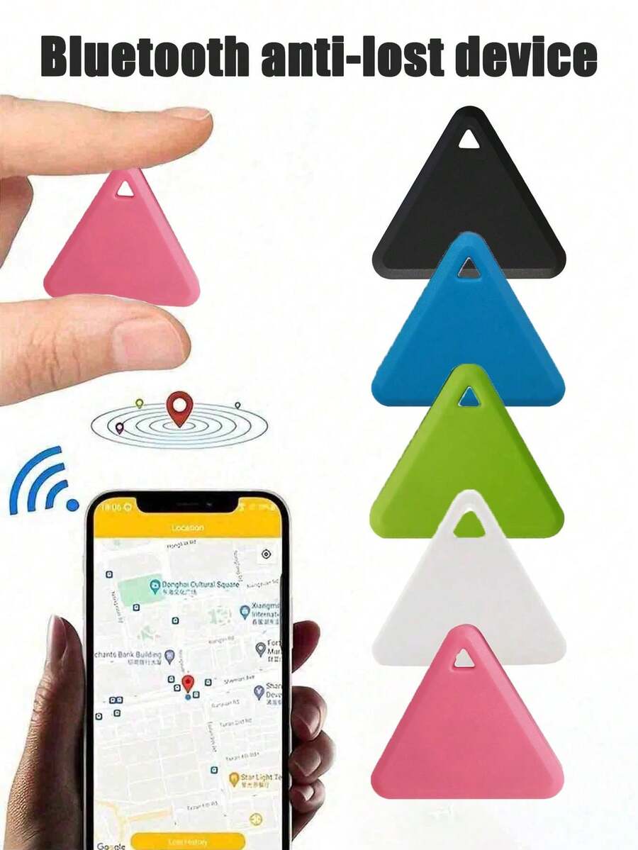 Mini GPS Tracker, GPS Tracker Fashionable Smart Pet Anti-Lost Alarm Wireless Wallet Key Finder Locator Selfie Shutter Control, Suitable For Wallet Bag Key Car, Locate Lost Items Selfie, Pet Finder Locator Anti-Lost Device Tracker, Halloween Gift, Battery Not Included - Multicolor - View 1