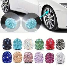 镶钻气门嘴帽，通用型全钻气门嘴帽，汽车钻石气门嘴盖 - 氣嘴帽 - 查看 8