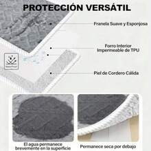 7C Cobija para Perro200x150  Manta Impermeable para Perros en Suave Cobija Franela - Protector Antifluidos para Sofá Cama y aje - Lavable para Razas Pequeñas Medianas y Grandes - gris claro150200 - Ver 6