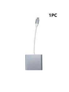 Aluminum Alloy Multi-Function 3-In-1 Expansion Hub | Type-C To HDMI Multimedia Video Expansion Dock USB3.0/HDMI/PD Splitter Hub Suitable For Type-C Laptops, Desktops, Tablets - Multicolor - View 6