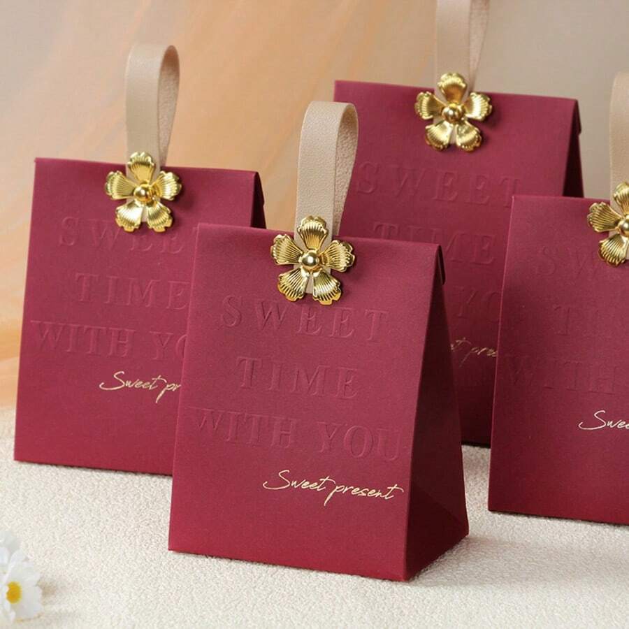 10个优雅欧式婚礼回礼袋，适用于婚礼、生日派对、节日、公司活动等场合。