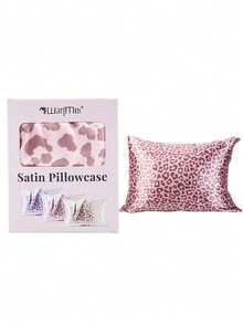 WANMEI 1Pc Leopard-Print Pure Mulberry Silk Pillowcase Is Incredibly Soft And Smooth To The Touch, Gentle On Hair And Skin. Made From High-Quality Silk, It Features A Satin Finish On Both Sides And A Concealed Zipper. Soft And Cool, Suitable For Both Men And Women, It's The Perfect Back-To-School Or Vacation Gift - Multicolor - View 13