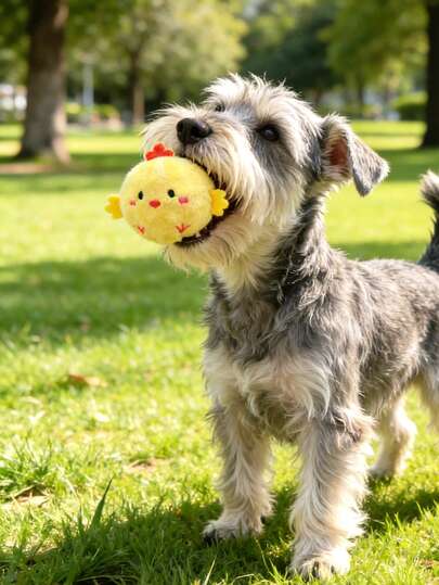 Cartoon Hedgehog Squeaky Chew Doll, Pet Plush Teeth Cleaning Doll, Self-Entertainment Gadget For Dogs And Cats