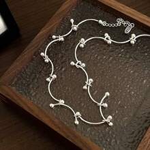 Unique Design Minimalist Personalized Pearl Chain Necklace, Fashionable Luxury High-End Women Necklace, Korean Style - Multicolor - View 6