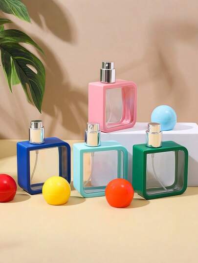 1pc 4-Color Refillable Spray Bottle, Convenient Travel Size Perfume Atomizer