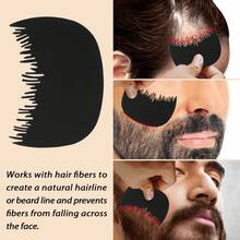 Goiple 27.5克/0.97盎司胡须填充纤维、胡须刷、2支0.14盎司/4克胡须填充笔、优化器和喷雾器，胡须护理套装，含天然毛发增厚纤维，适用于稀疏毛发和胡须。 - 黑色 - 查看 12