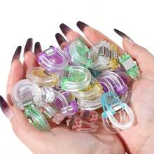 Invisible Pant Leg Clips, Adjustable Length For Jeans And Pants, No Sewing Repair Buckle, Prevent Dragging On The Ground, Transparent Denim Pant Leg Fixers, Unisex - D-Colorful - View 6