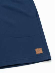 Kit Of 3 Boys' Fleece Shorts With 2 Pockets (SMALL SIZING) - xanh hải quân/xám/caramel - Xem 7