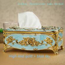 1PC European Luxury Home Desktop Tissue Box,Suitable For Living Room,Coffee Table,High-End Hotel Restaurant Kitchen,Napkin Extractor Box And Household Tissue Storage Box,The Ideal Decorative Piece For Hotel Coffee Tables And Dining Tables - Multicolor - View 16