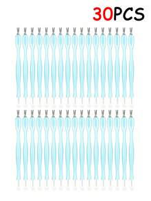 30/15/5/1pcs Stainless Steel Double-Sided Cuticle Remover - Manicure Tool, Easy To Operate And Hold, Suitable For Outdoor Use - Multicolor - View 8