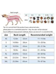 PETSIN 速干狗浴袍，条纹狗毛巾浴袍，超强吸水宠物浴袍，带可调节腹带，面料柔软 - 彩色 - 查看 4