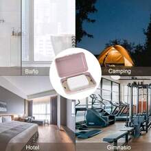 1个旅行皂碟，带皂袋，便携式皂盒，防漏皂碟，浴室皂托，适用于露营、户外活动、健身房、浴室 - 彩色 - 查看 7