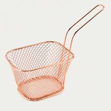 In Stock Stainless Steel French Fry Basket, Snack Frying Basket, Oil Separator Container, Fried Chicken Basket, Kitchen Tool - Multicolor - View 8