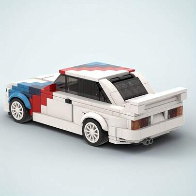 455pcs Building Blocks Eight-Grid Car, M3 Racing Car, Sports Car, Toy Car, Building Block Set, Building Block Car