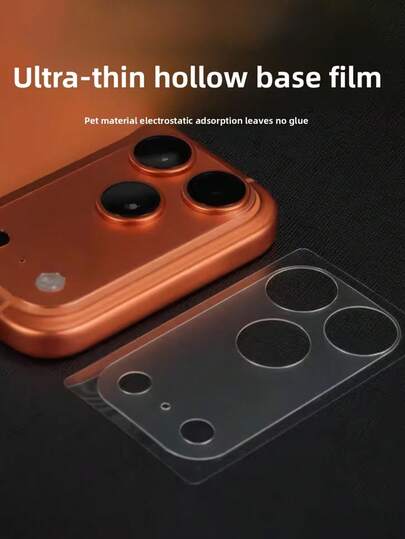 6片装镜头保护膜，PET材质，柔软透明薄膜，防刮耐用，适用于 17 Pro Max/17 Pro/17 Air/17