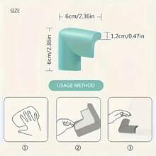 防撞保护器、边角缓冲垫、家用家具防撞墙贴、桌边软包、保护边套、安全护角 - 彩色 - 查看 4