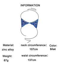 New European & American Fashion Sexy Acrylic Triangle Bikini Chest Chain Body Jewelry, Summer Trending - Multicolor - View 7