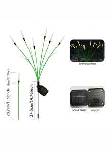 2/4个太阳能草坪灯，太阳能花园灯。户外太阳能泡泡形灯泡灯，带地插，发出暖白光。配有木质地插，适用于池塘、露台、庭院、小径、派对装饰。这款独特的设计以梦幻般的泡泡形灯泡为特色。 - 暖光 - 查看 9