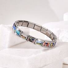 1PC Stainless Steel Multi-Element Modular Bracelet Accessories, Art Pattern Style, Ocean/Nature/Animal Designs, DIY Jewelry Materials - Multicolor - View 18