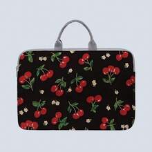 [1 Laptop Case] Fruit-Print Laptop Case, Briefcase-Style Fabric Shell, Fits 14-Inch Laptops, Soft Laptop Sleeve, Briefcase-Style Tablet Case, Zippered Laptop Case, Fixed Laptop Case - Multicolor - View 12