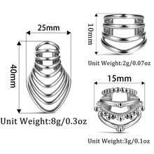 1PC Exaggerated Non-Piercing Ear Ring Fake Piercing Ear Bone Clips Stainless Steel Women Men Ear Cuff Earrings Jewelry - Star - View 2