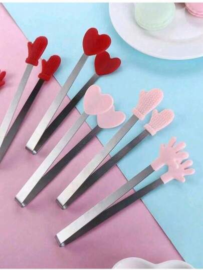 1 pieza Pinza de silicona compacta y linda para la cocina, pinzas multiusos para sellar alimentos aptas para pan/galletas/cubitos de hielo, herramienta esencial para hornear en casa y almacenar alimentos