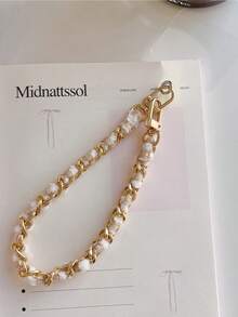 1pc Elegant Phone Case Chain, Handmade Bracelet, Bag/Key Chain, Wristlet - Multicolor - View 9