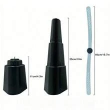 圆形双叶多功能伸缩式驱蝇桌面风扇蚊子驱避风扇（不含（2节AA电池）） - 黑色 方形2葉 - 查看 5