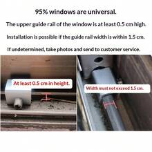 1/2 buc Încuietoare cu clemă limitatoare pentru uși și ferestre din aliaj de aluminiu, design cu cheie în formă de inimă cu pernă de protecție, structură metalică pentru instalare directă fără găurire, potrivită pentru casă, bucătărie, ferestre de birou, uși glisante, dulapuri de dormitor, dulapuri de sală și glisiere pentru mobilă, include accesorii antifurt de protecție - Multicolor - Vizualizare 11