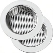 1/2/4PCS Rust-Proof Stainless Steel Kitchen Sink Strainer, 4.5 Inch Large Wide Rim Drain Filter, Anti-Clog Micro-Perforated Mesh Food Waste Catcher & Stopper, Durable Metal Basket For Vegetable Washing, Easy Clean & Universal Fit Standard Sinks, Long-Lasting Kitchen Accessory - Multicolor - View 1