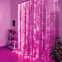 Outdoor Party LED String Lights, 8 Modes, Birthday Decor, Floral Wreath, Wedding, USB Curtain Lights, Home Decor - USB Curtain Light - View 18
