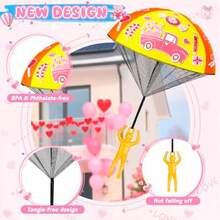 Valentines Day Cards Gifts For : 28 Pack Min Parachute Toys With Army Men Bulk School Classroom Valentine Gifts Exchange For 5 6 7 8 9 10 12 Year Old Boys Girls Party FavorFull Of Fun - Valentines28Pack - View 6