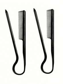 1pc V-Shape Smooth Salon Hair Brush, Women Hair Styling Tool - Multicolor - View 8