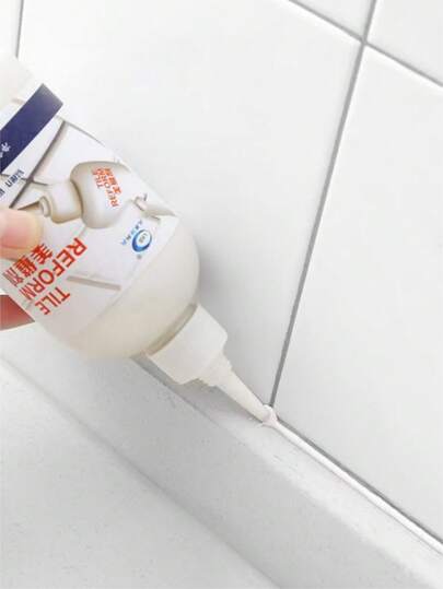 مانع تسرب الرخام والبلاط، مصمم خصيصًا للبلاط السيراميك والأرضيات، يمكن ملء الفجوات، مقاوم للماء، مناسب للاستخدام في المنازل والمطابخ والحمامات. يستخدم الأنبوب الصغير للتجليخ. أنبوب واحد من مانع تسرب البلاط المقاوم للماء للمطابخ والحمامات، عامل تجليخ أبيض، لإصلاح فجوات البلاط المقاومة للماء، إزالة بقع الحائط، مناسب للحائط والحمام مقاوم للعفن.