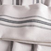 KAF Home Classic Farmhouse Stripe Kitchen Towels | Set of 12, 15" x 25", 100% Pure Cotton Dish Towels | Perfect Bar Towel Dish Cloths for Cooking, Cleaning, and Dining (Charcoal) - Gris - Ver 5