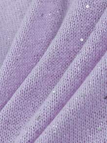 2025夏季性感亮粉色吊带针织背心，女士度假沙滩装 - 淡紫色 - 查看 8