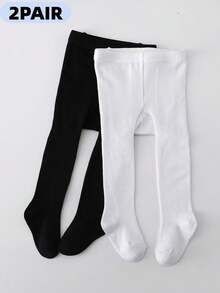 2条儿童连裤袜，春夏打底裤，适合0-4岁女童，可搭配可爱女童服装 - 彩色 - 查看 6