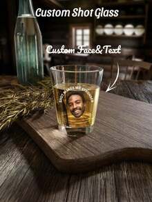 1对/2个 定制50毫升烈酒杯 - 定制玻璃杯，定制玻璃器皿，个性化厚玻璃威士忌杯（可印名字），婚礼回礼，派对回礼，婚礼派对必备用品，周年纪念日、彩排晚宴、情侣、新婚夫妇、伴娘、伴郎、同事、母亲节、父亲节的独特礼物，送给男士/女士的礼物，值得珍藏的酒吧纪念品 - 款式10 - 查看 8