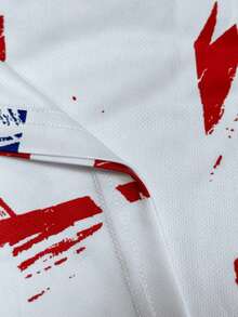 2026年法国世界杯足球T恤，法式风格男士及青少年运动上衣和户外运动服，舒适的V领T恤和专业运动服，休闲服饰，适合足球比赛、训练和健身，是送给男士的绝佳礼物，白色春季款 - 白色 - 查看 9