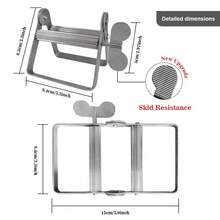 Toothpaste Squeezer Rollers, Metal Toothpaste Tube Wringer Seat Holder Stand (Aluminum Alloy) - Silver - View 7
