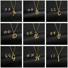 1 Set de joyas minimalistas y elegantes con diseño de letras versátil, adecuado para uso diario, fiestas, vacaciones y como regalo - Amarillo Oro - Ver 2