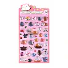 1 pieza Lindo sticker 3D en relieve con partículas, sticker 3D en relieve dulce DIY, sticker decorativo de papel de caramelo con diseño de animales - Multicolor - Ver 6
