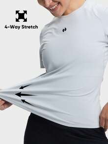 HOTSUIT Women's Sauna Sweatshirt Suitable For Running And Workout - Light Grey - View 6