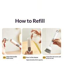 Refillable Liquid Adding Kitchen Brush - Long Handle Rotating Design, Multifunctional Non - Scratch Cleaner For Pots, Pans And Dishes - New Model - Multifunctional Rotary Pot Brush - View 10