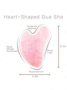 Natural Jade Gua Sha Massage Board, Rose Quartz Gua Sha Scraping Board, Jade Facial Massage Tool, Gua Sha Massage Tool Suitable For Face, Neck, Back And Body - 綠色 - 查看 7