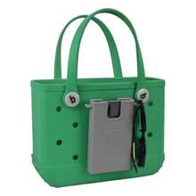 Aobteeny Phone Case Accessory Compatible With Bogg Bags Phone Case Holder Charm For Beach Bag Plastic Shell Case Keep Your Phone Handy And Secure In Tote Bag Grey 1 PC - 灰色 - 查看 6